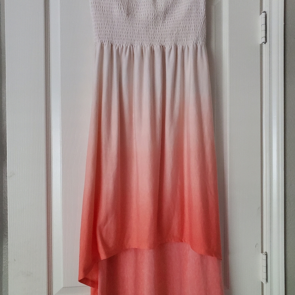 Small strapless high low dress